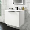 Sion Matt White Wall Hung Vanity Unit and Evan Wall Hung Toilet Suite