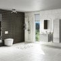 600mm Concrete Effect Wall Hung Vanity Unit with Matt Basin - Sion
