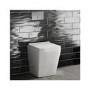 500mm Grey Back to Wall Unit with Square Toilet - Sion