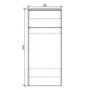 500mm Grey Back to Wall Unit with Square Toilet - Sion