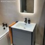 700mm Grey Freestanding Vanity Unit with Basin - Nero