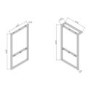 700mm Grey Freestanding Vanity Unit with Basin - Nero