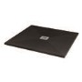 Silhouette Black Sparkle 800 x 800 Square Ultra Low Profile Tray with waste
