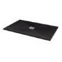 Silhouette Black Sparkle 1200 x 800 Rectangular Ultra Low Profile Tray with waste