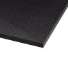 Silhouette Black Sparkle 1200 x 800 Rectangular Ultra Low Profile Tray with waste