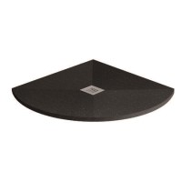 Silhouette Black Sparkle 800 x 800 Quadrant Ultra Low Profile Tray with waste Silhouette Black Sparkle 800 x 800 Quadrant Ultra Low Profile Tray with waste