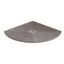 Silhouette Grey Sparkle 900 x 900 Quadrant Ultra Low Profile Tray with waste