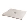 Silhouette White Sparkle 800 x 800 Square Ultra Low Profile Tray with waste