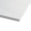 Silhouette White Sparkle 1200 x 800 Rectangular Ultra Low Profile Tray with waste
