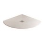 Silhouette White Sparkle 800 x 800 Quadrant Ultra Low Profile Tray with waste
