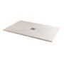 Silhouette White Sparkle 1600 x 900 Rectangular Ultra Low Profile Tray with waste