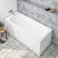 Single Ended Steel Bath with No Tap Holes - 1700 x 700mm