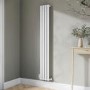 White Vertical Single Panel Radiator 1600 x 240mm - Margo