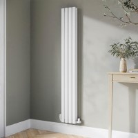 White Vertical Double Panel Radiator 1600 x 240mm - Margo