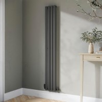 Anthracite Vertical Single Panel Radiator 1600 x 240mm - Margo