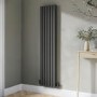 Anthracite Vertical Double Panel Radiator 1600 x 360mm - Margo