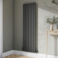 Anthracite Vertical Single Panel Radiator 1600 x 480mm - Margo