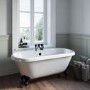 Traditional Black Freestanding Bath Suite with Toilet & Basin - Park Royal