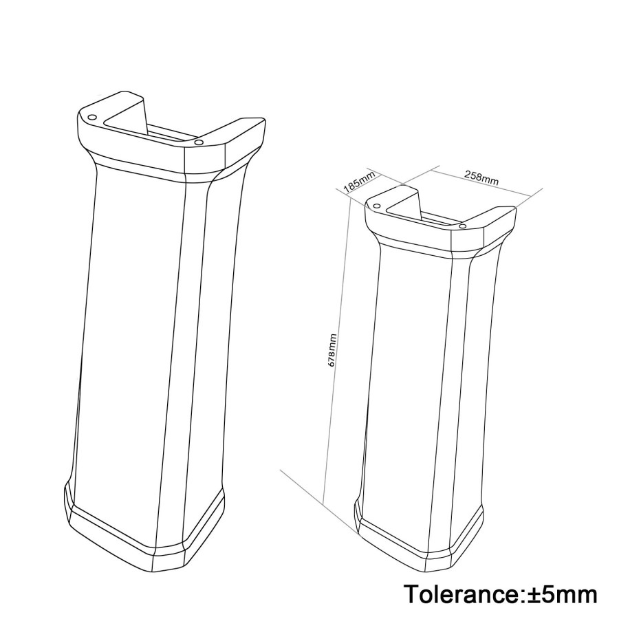 Traditional Black Freestanding Bath Suite with Toilet & Basin - Park Royal