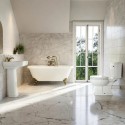 BUN/BeBa_25394/98792 Traditional Brass Freestanding Bath Suite with Toilet & Basin - Park Royal