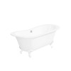 Freestanding Double Ended Slipper Bath with White Feet 1700 x 745mm - Park Royal
