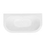 Freestanding Double Ended Back to Wall Bath with White Feet 1700 x 620mm - Park Royal