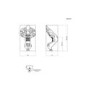 Freestanding Double Ended Roll Top Bath with Bronze Feet 1515 x 740mm - Park Royal