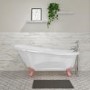 Freestanding Single Ended Roll Top Slipper Bath with Pink Feet 1700 x 710mm - Park Royal