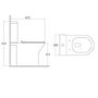 Stowe Rimless Close Coupled Toilet & Seat