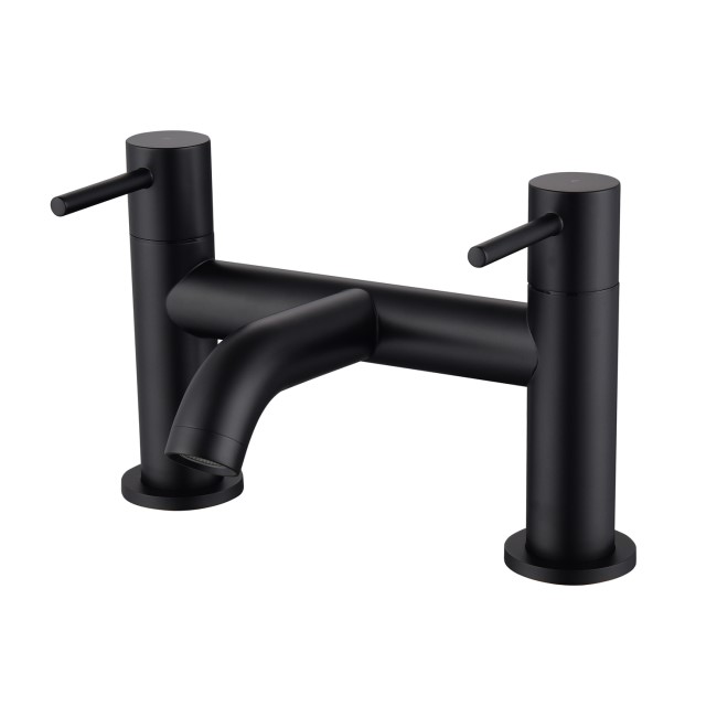 Black Shower Bath and Basin Tap Set - Arissa