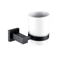 Arissa Matt Black Tumbler Holder & Cup Arissa Matt Black Tumbler Holder & Cup