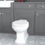 Toilet Basin and Storage Combination Unit - Grey - Traditonal - Westbury