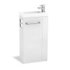 Dee Close Coupled Toilet and Virgo Vanity Unit Suite with Basin