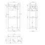 Dee Close Coupled Toilet and Virgo Vanity Unit Suite with Basin