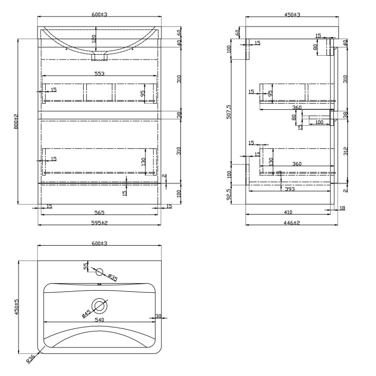 1200mm  White Toilet and Sink Unit Left Hand with Square Toilet - Agora