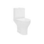 Cloakroom Suite with White Vanity Unit Basin and Corner Close Coupled Toilet - Apollo