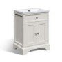 610mm White Freestanding Vanity Unit with Basin - Burford