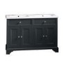 Grade A2 - 1200mm Grey Freestanding Double Vanity Unit with Sink - Burford