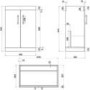 Grade A1 - 600 mm White Freestanding Vanity Unit with Basin and Chrome Handles - Ashford