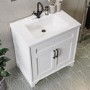 800mm White Freestanding Vanity Unit with Basin - Camden