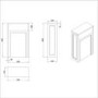 500mm Black Back to Wall Unit with Traditional Toilet - Camden