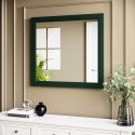 BUN/BeBa_25813/85001 Rectangular Green Wall Mirror 750 x 700mm - Camden