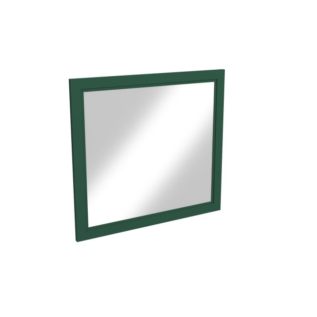 Rectangular Green Wall Mirror 750 x 700mm - Camden