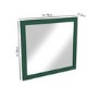 Rectangular Green Wall Mirror 750 x 700mm - Camden
