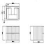 600mm Nude Wall Hung Vanity Unit with Marble Top Countertop Basin & Brushed Chrome Handles- Empire