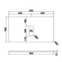 800mm Nude Wall Hung Vanity Unit with Marble Top Countertop Basin & Brushed Chrome Handles- Empire