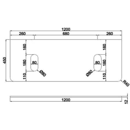 1200mm Nude Wall Hung Vanity Unit with Marble Top Countertop Double Basin & Brushed Chrome Handles- Empire