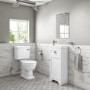 GRADE A1 - 400mm White Cloakroom Vanity Unit with Basin - Baxenden