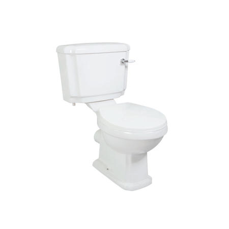 Traditional Cloakroom Suite with White Vanity Unit Small Basin & Close Coupled Toilet