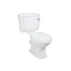 Traditional Cloakroom Suite with White Vanity Unit Small Basin &amp; Close Coupled Toilet